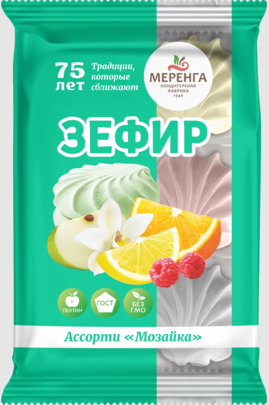 №1 Меренга Зефир Мозайка, 270г  в Обнинске