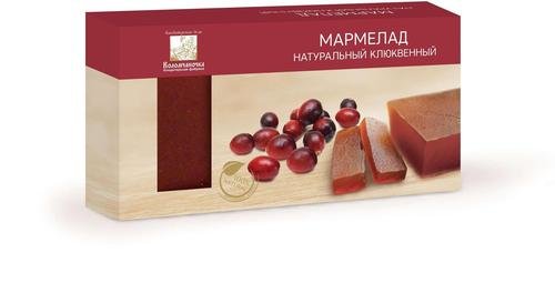  Мармелад пластовый 210г клюквенный в Обнинске